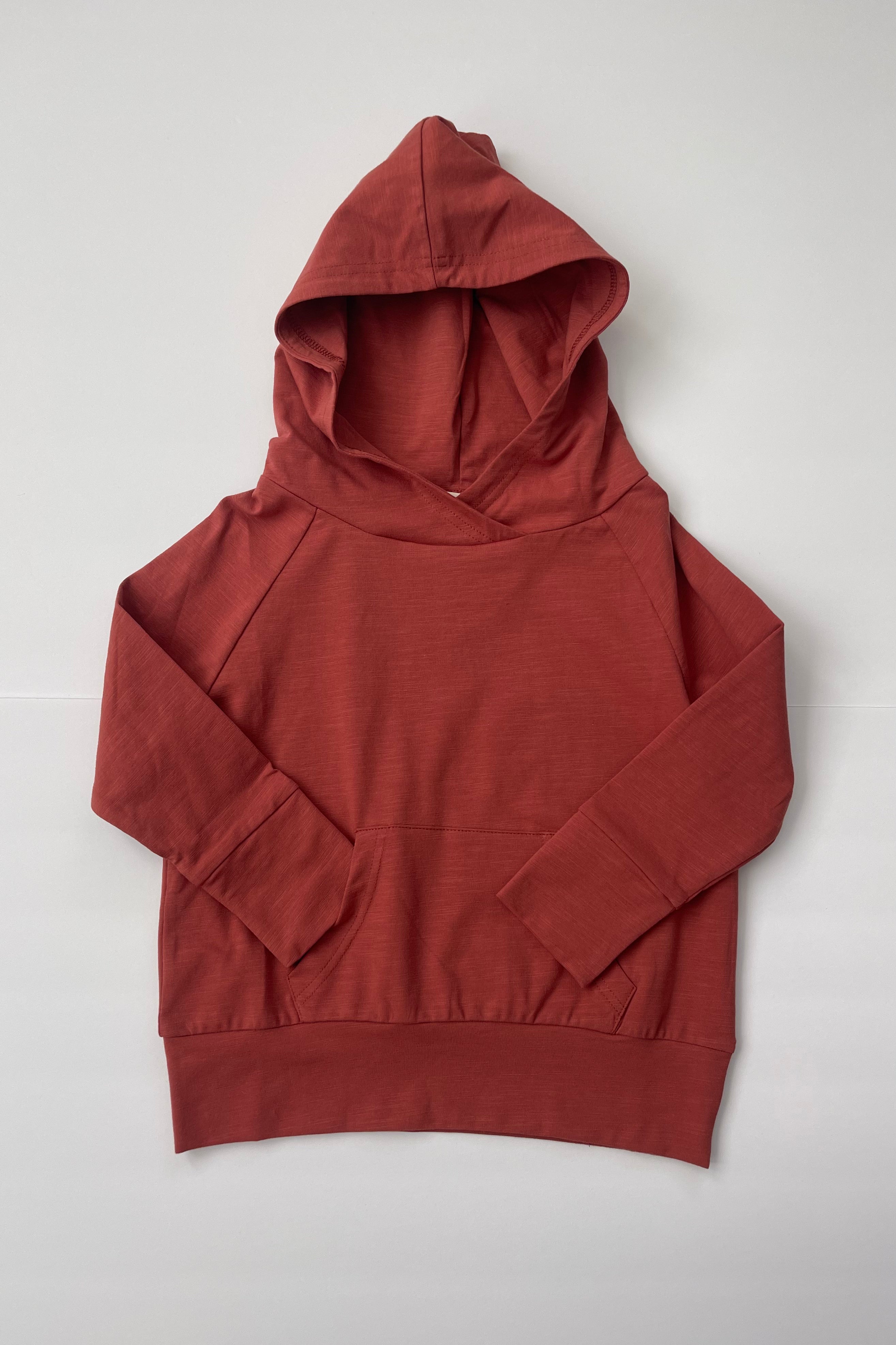 Terracotta red hoodie new arrivals